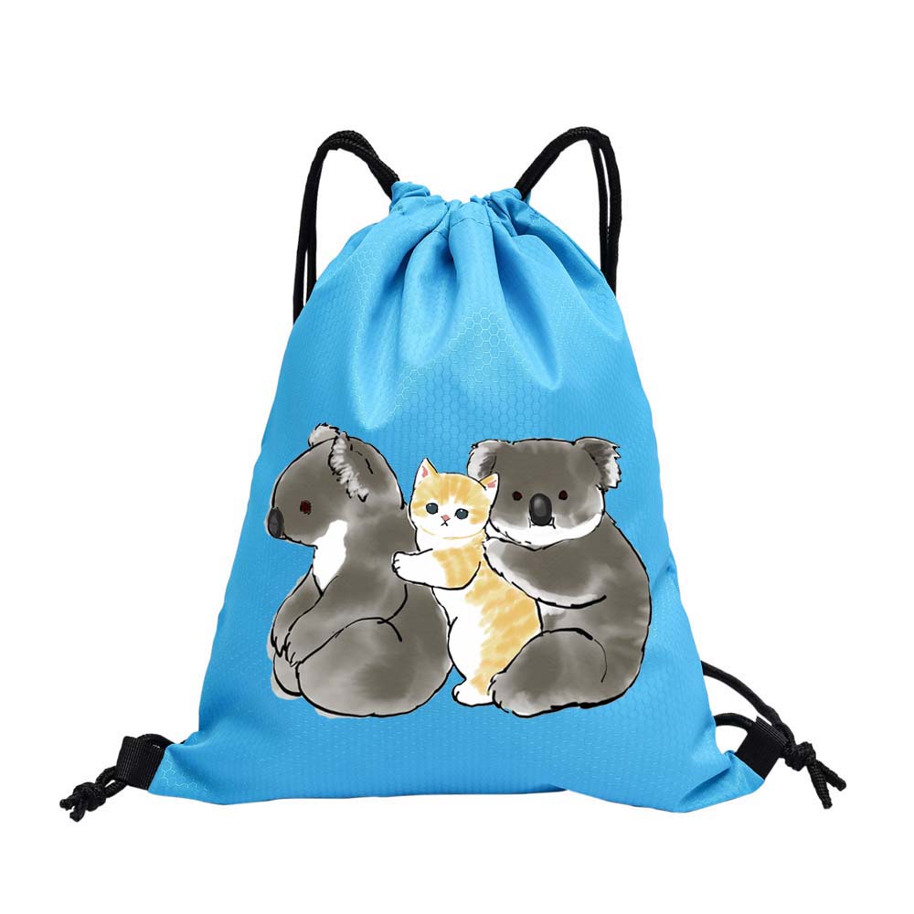 Şık ve Hafif 34cm*40.5cm Dacron İpli Sırt Çantası Outdoor Sırt Çantası Bisiklet Sırt Çantası Spor Salonu Saklama Çantası