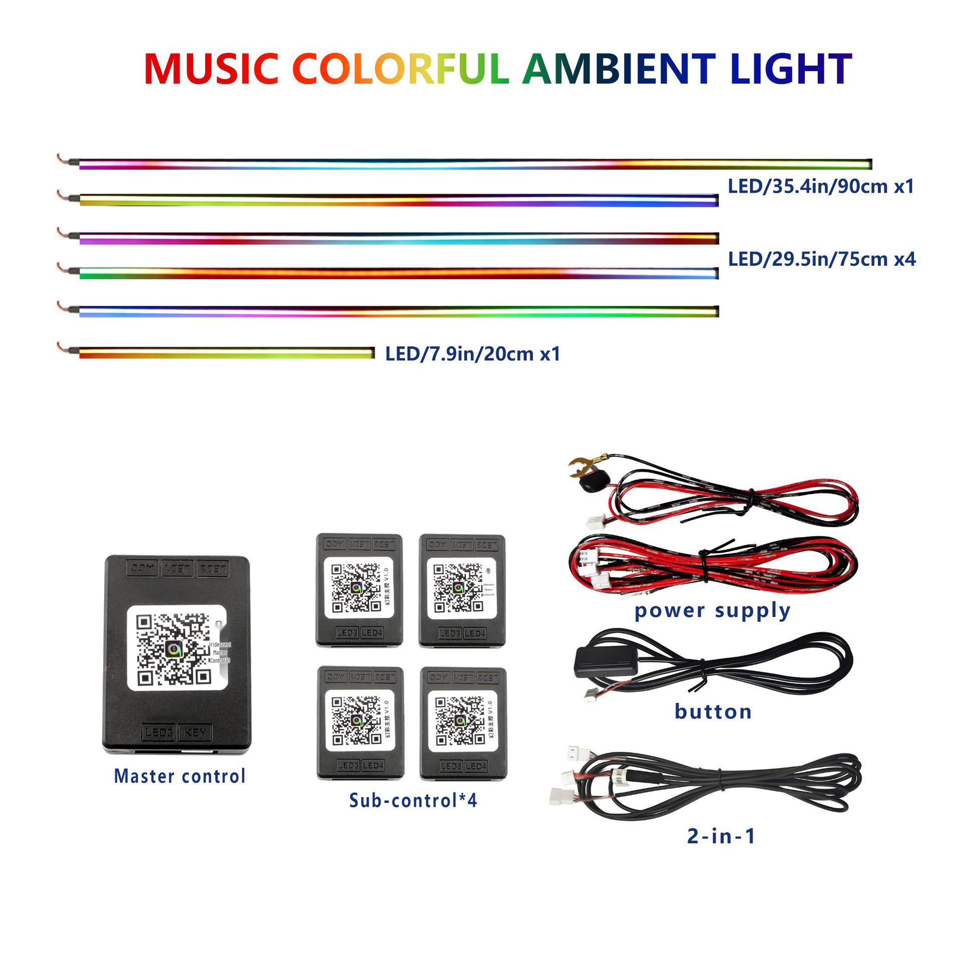 

App-Controlled LED Ambient Lights for 2020-2023 Jeep Renegade