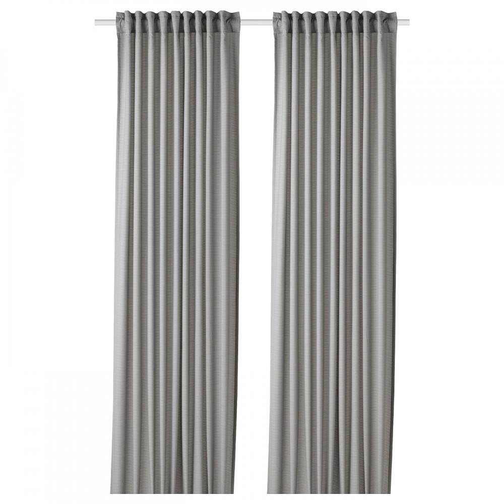 

IKEA GUNNLAUG Звукопоглощающая штора серая 145x250 см