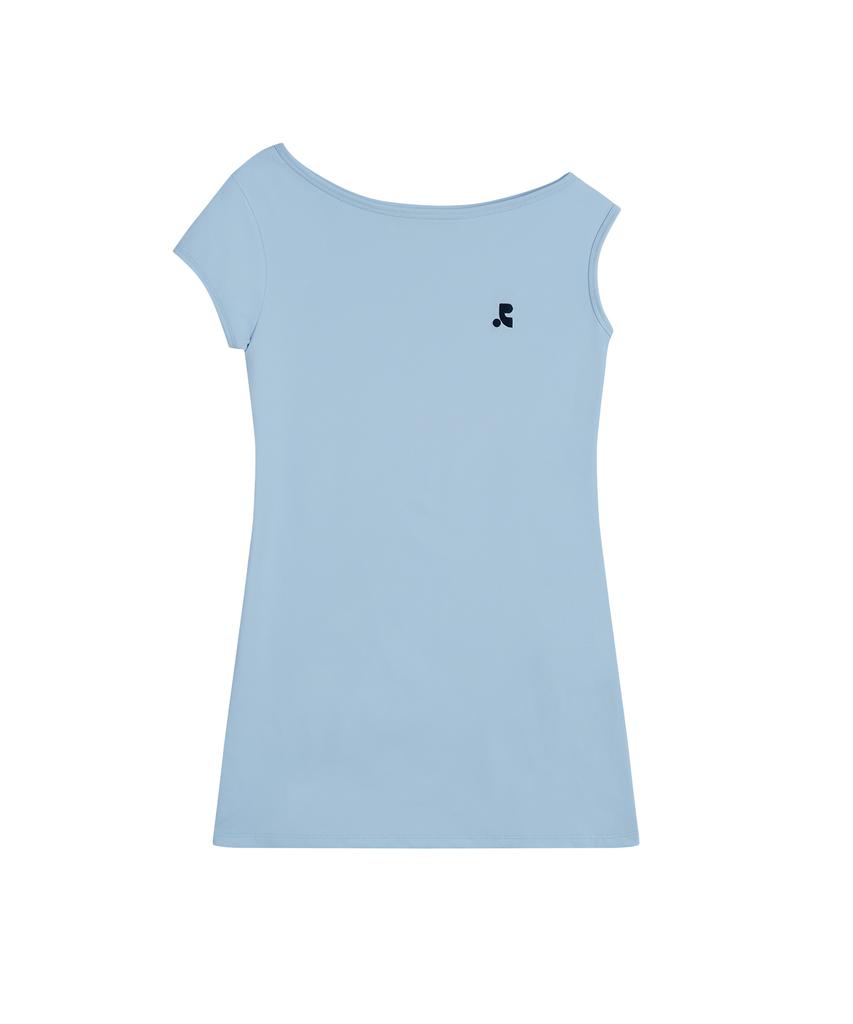 REST&RECREATION One Shoulder Dress - Sky Blue
