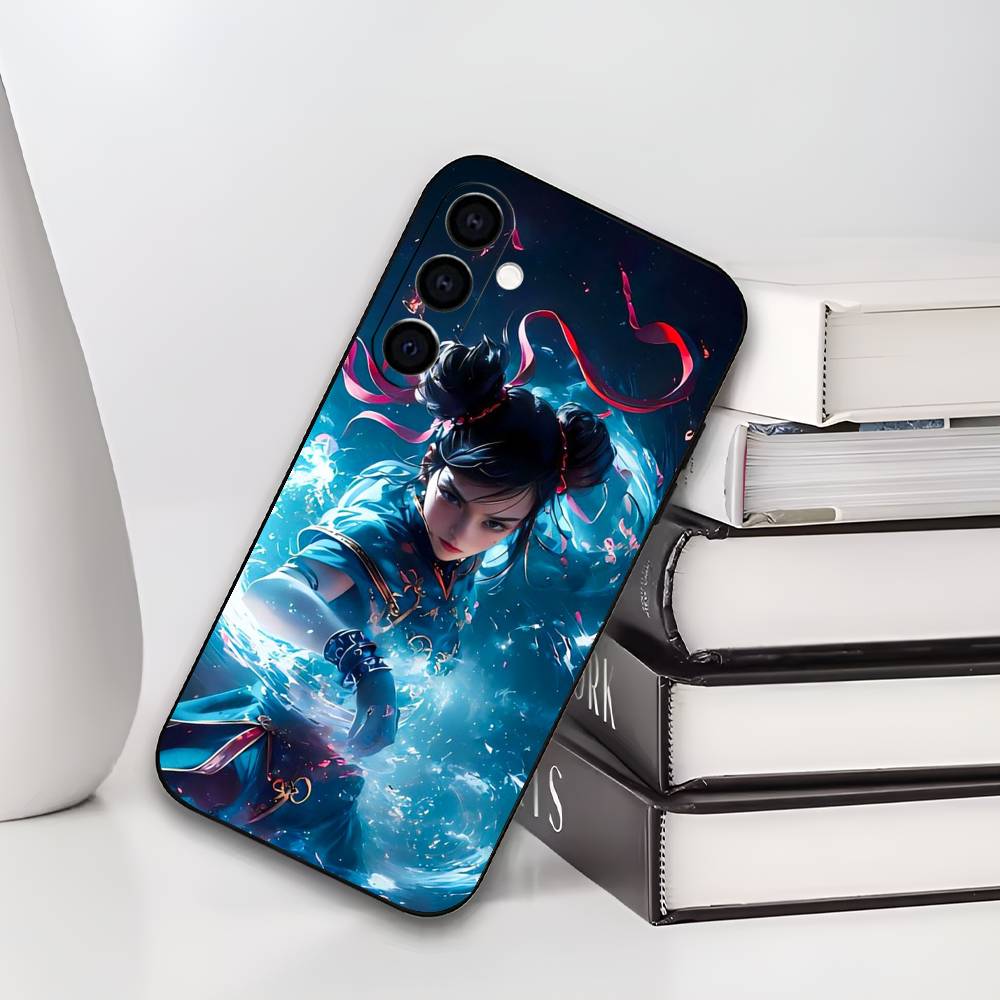 S-Street Fighter ChunLi Chun Li Phone Case Silicone Soft For Samsung Galaxy A73,A72,A71,A70,A53,A52,A51
