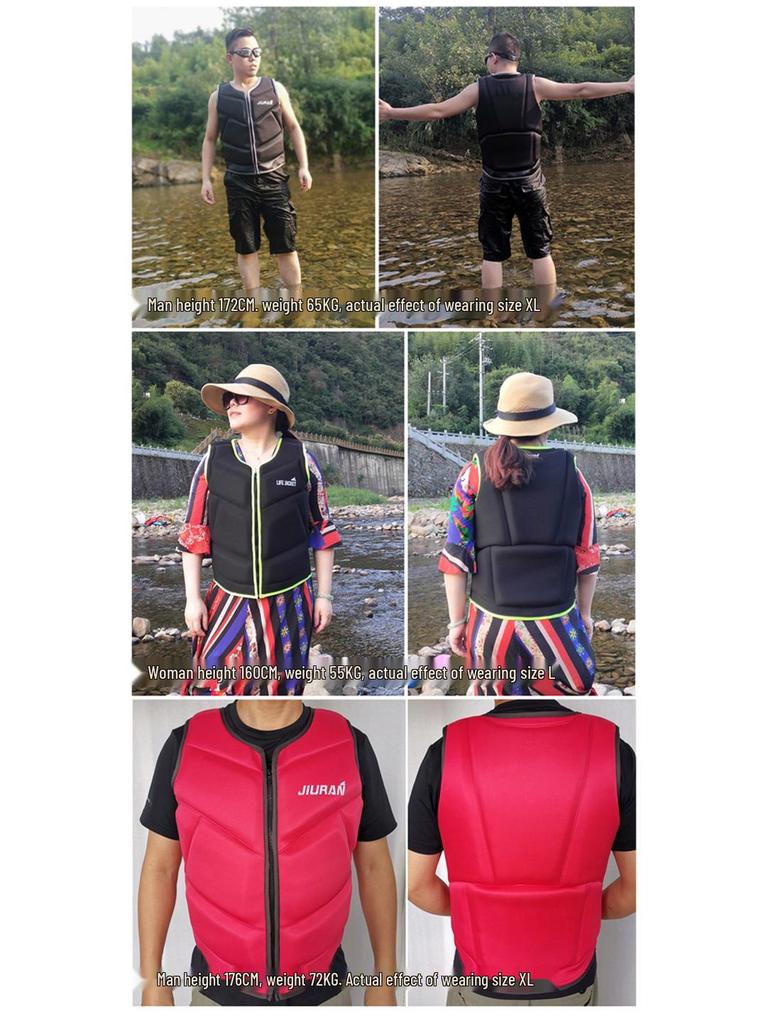Adult Marine Buoyancy Vest for Swimming, Diving, and Fishing