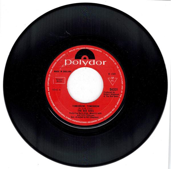 

7-дюймовая пластинка BEE GEES Tomorrow Tomorrow Sun In My Morni 56331 Polydor 1969 UK Rock Б/у