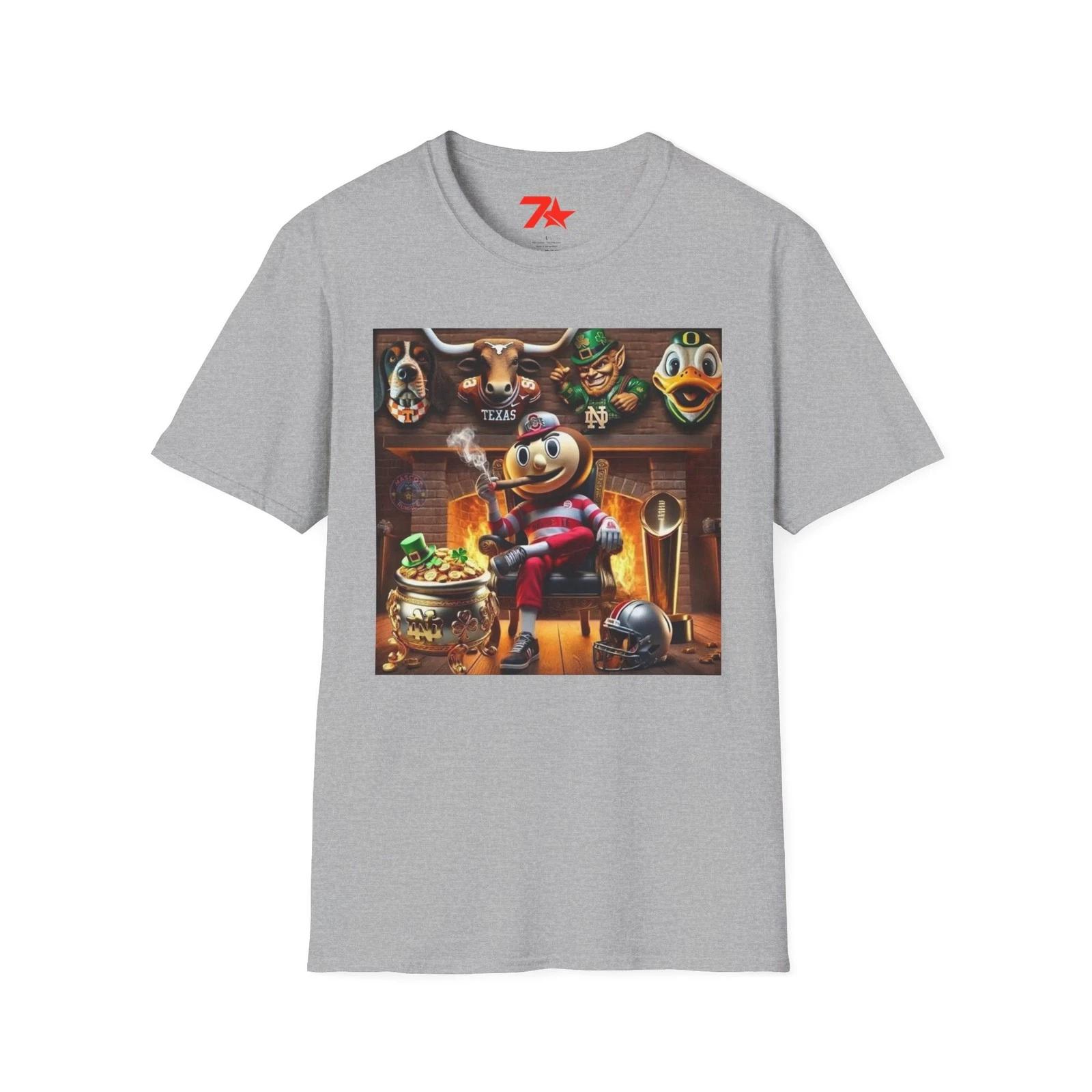 Ohio State Trophy Mantle Unisex T shirt, Sports Fan Tee, College Football Shirt, S