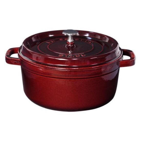 

Staub Cocotte Round 24 см Гренадиновый красный 1102487 (40509-357-0) [Элемент]