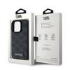 Karl Lagerfeld Klhmp15Xpkhporpk Iphone 15 Pro Max 6.7 Hardcase Czarny/Black Leather Monogram Metal Logo Magsafe