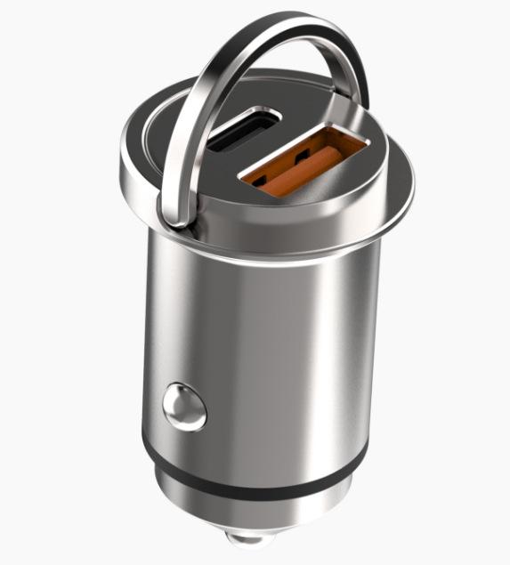 60W Mini PD USB-C Car Charger for Apple & Huawei with QC3.0 Compatibility