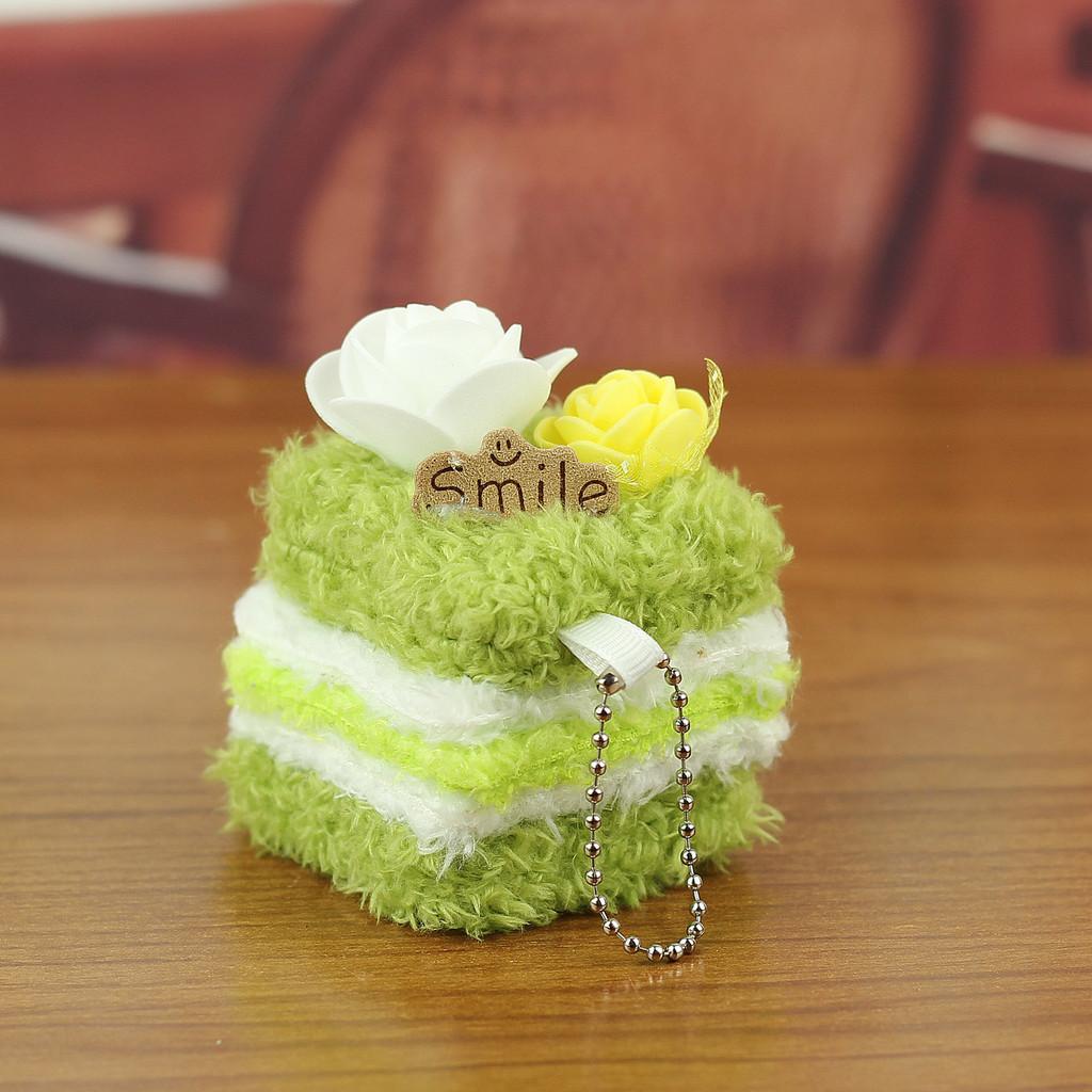 Plush Cake Pendant Keychain With Pp Cotton Filling For Kids And Adults
