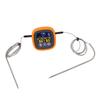 Meat Thermometer Touchscreen 2 Probes Digital Grill Thermometer with Timer for Water Beef Chicken