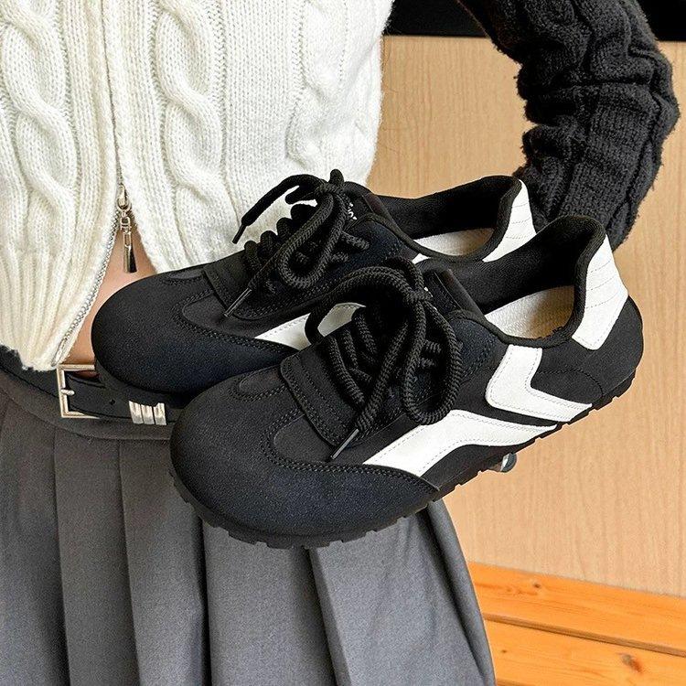 Retro German Training Shoes Autumn New Soft Bottom Flat Bottom Casual Light Sports