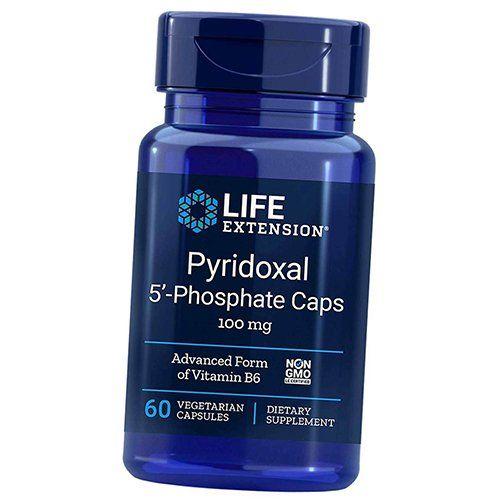 Vitamin B6 (Pyridoxal-5-Phosphate), Pyridoxal 5'-Phosphate 100, Life Extension 60vegcaps (36346018)