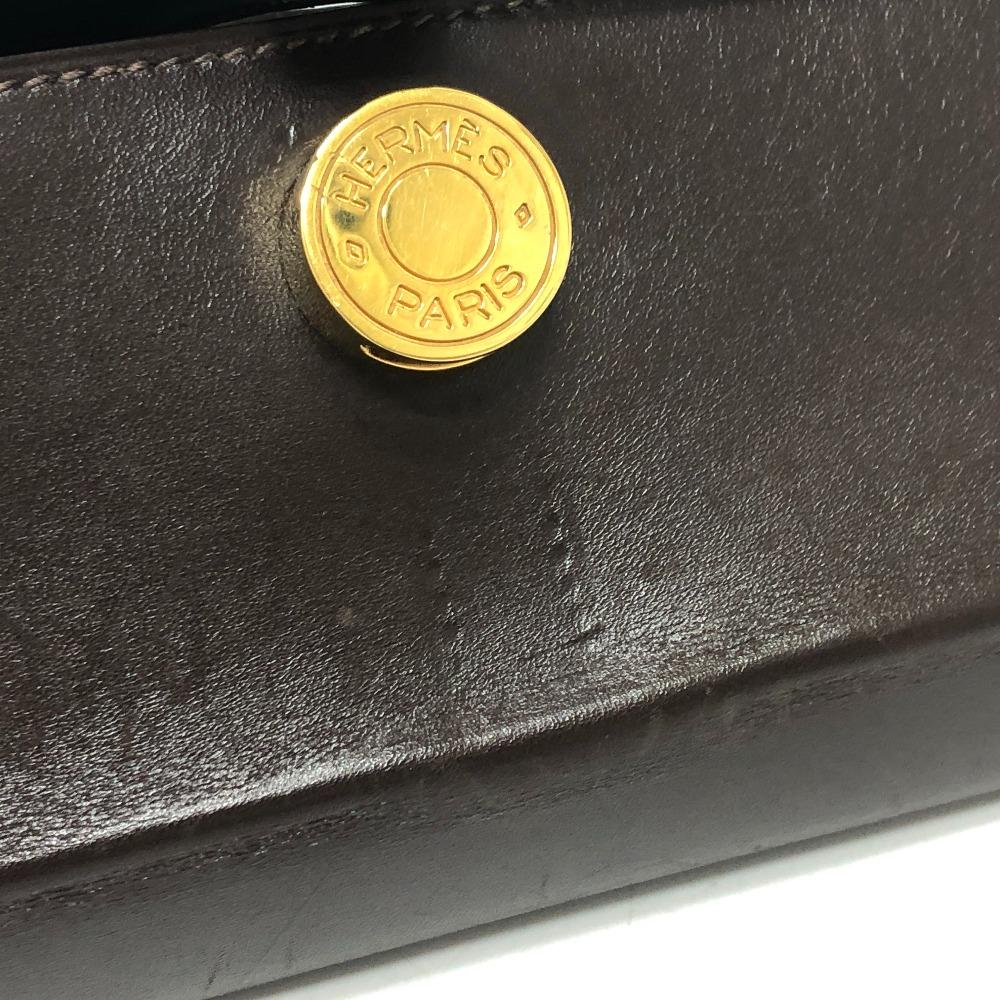 HERMES Dogon Series Box Bag accessory case Square Clutch mini party bag Pouch