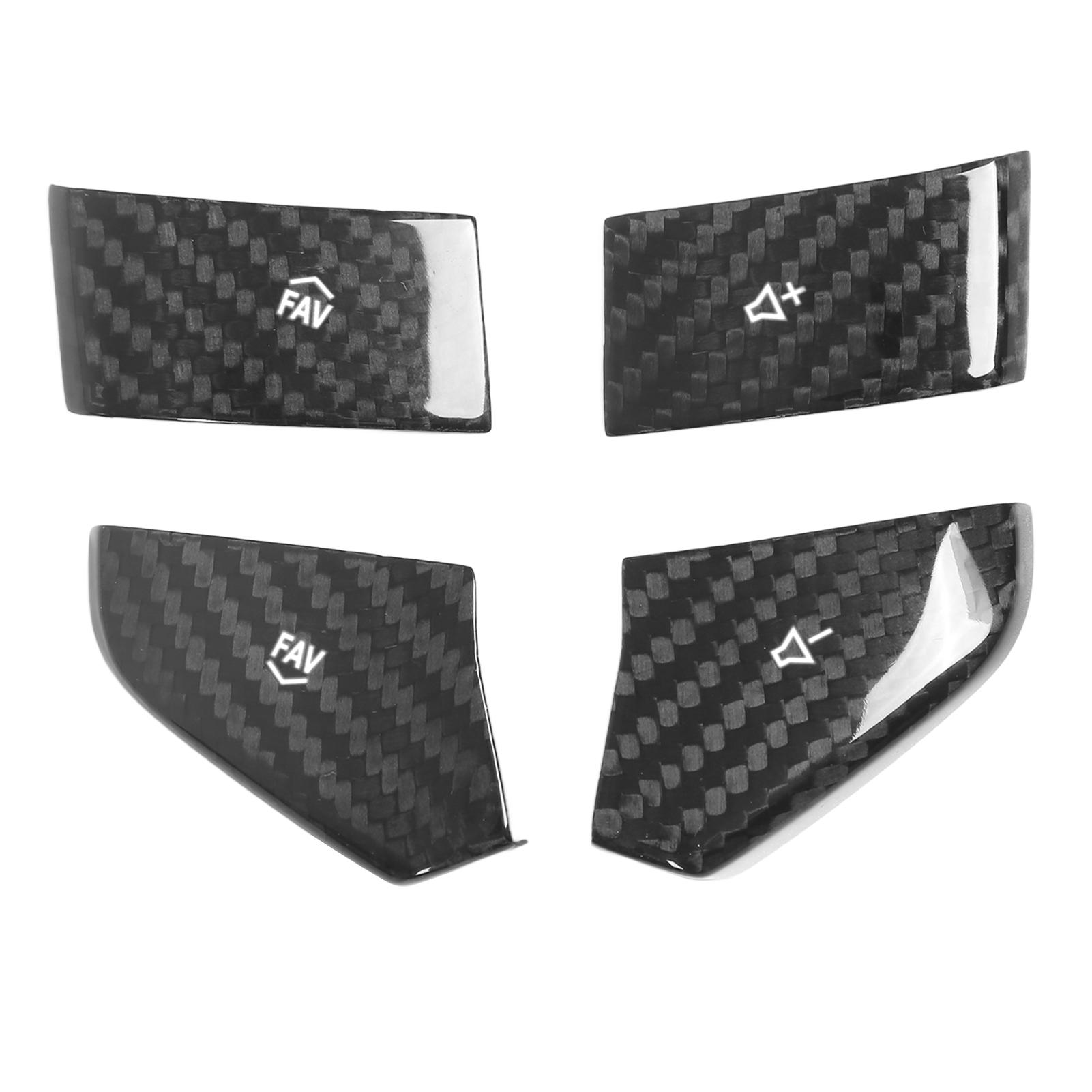 

Замена отделки кнопки переключателя рулевого колеса из углеродного волокна для Corvette C8 2020 года по настоящее время, белый цвет белый