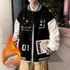 2025 Men's American Baseball Uniform: Thickened Velvet Cotton Jacket for Warm Autumn/Winter Casual Sports.