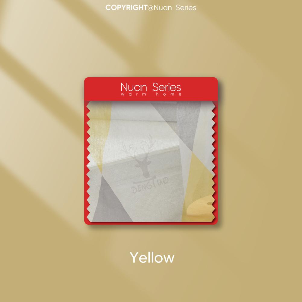 

1 шт. серия Nuan 70-80% затемнение Ins скандинавские ромбовидные затемняющие шторы для спальни гостиной домашнего декора Tulle-100x260cm жёлтый