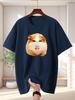 Funny Face Guinea Pig Unisexs Crew Neck T Shirt Meme Hamster Hybrid Graphic Short Sleeve Tee Viral Pet Casual Male Street Tops