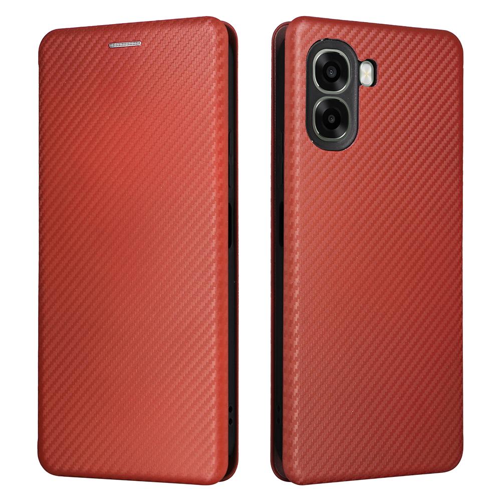 

Чохол для телефону Oppo A6x 5G / A6x 4G З текстурою вуглецевого волокна Ударостійкий чохол зі шкірозамінника