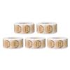 5 Rolls 2500 Pieces Round Stickers 1 Inch Kraft Paper Sticker Labels for Crafting Present Packaging Envelope Sealing