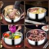 Stainless Steel Large Capacity Bowl, Suitable for Mixing Dough, Cleaning Vegetables, Stirring Salads, Easy To Clean