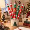 Christmas Pattern Big Pencil Wooden Christmas Giant Pencil Christmas Gift Pencil  Novelty Decor