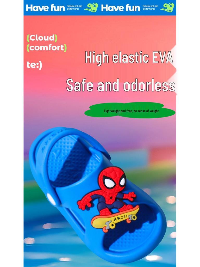 Letnie klapki dziecięce EVA 2025: Antypoślizgowe, Grube Sandały dla Chłopców