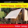 Custom-Made Rainproof and Leaf-Proof Outdoor Shade Sail Canopy - Oxford Sunshade Cloth, Adjustable Size