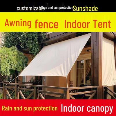 Custom-Made Rainproof and Leaf-Proof Outdoor Shade Sail Canopy - Oxford Sunshade Cloth, Adjustable Size
