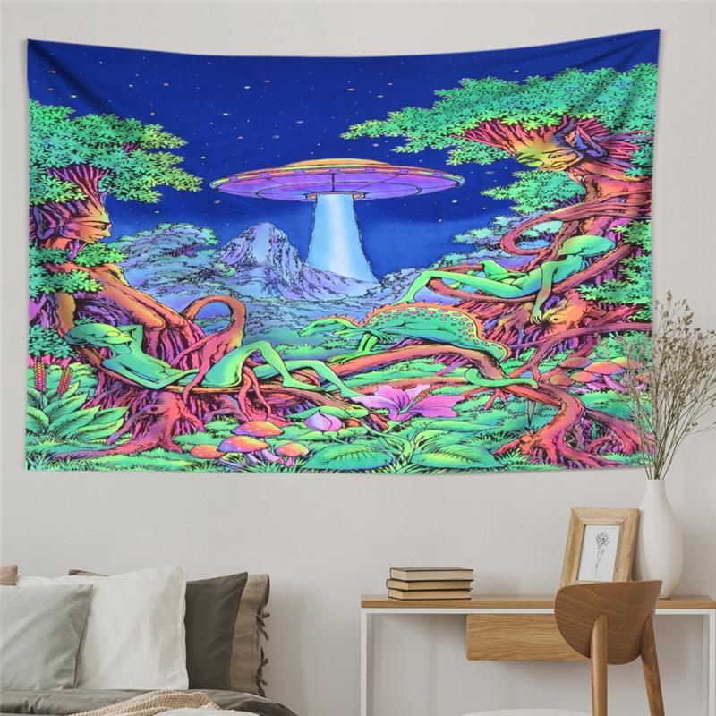 Dreamy Mushroom Tapestry Psychedelic Tapestry Bohemian Hippie Wall Tapestries For Kids Girl Bedroom Living Room Office Decor