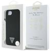 Guess Grained Triangle MagSafe case for iPhone 16e / 17e black