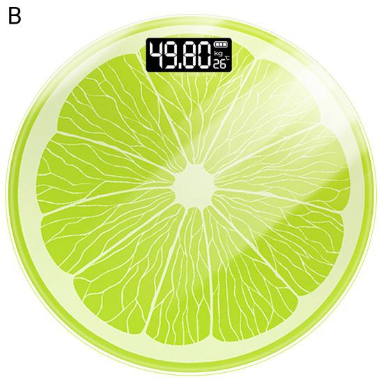 Excellent Household Weighing Balance Gravity Sensor Lemon Shape Intelligent Induction Electronic Weight Scale