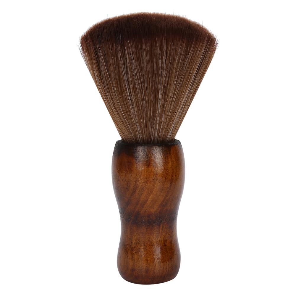 

Broken Hair Sweep Brush Wood Handle Soft Brush Hair Neck Duster Brush for Salon