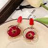 Dried Flower And Preserved Flower Earrings