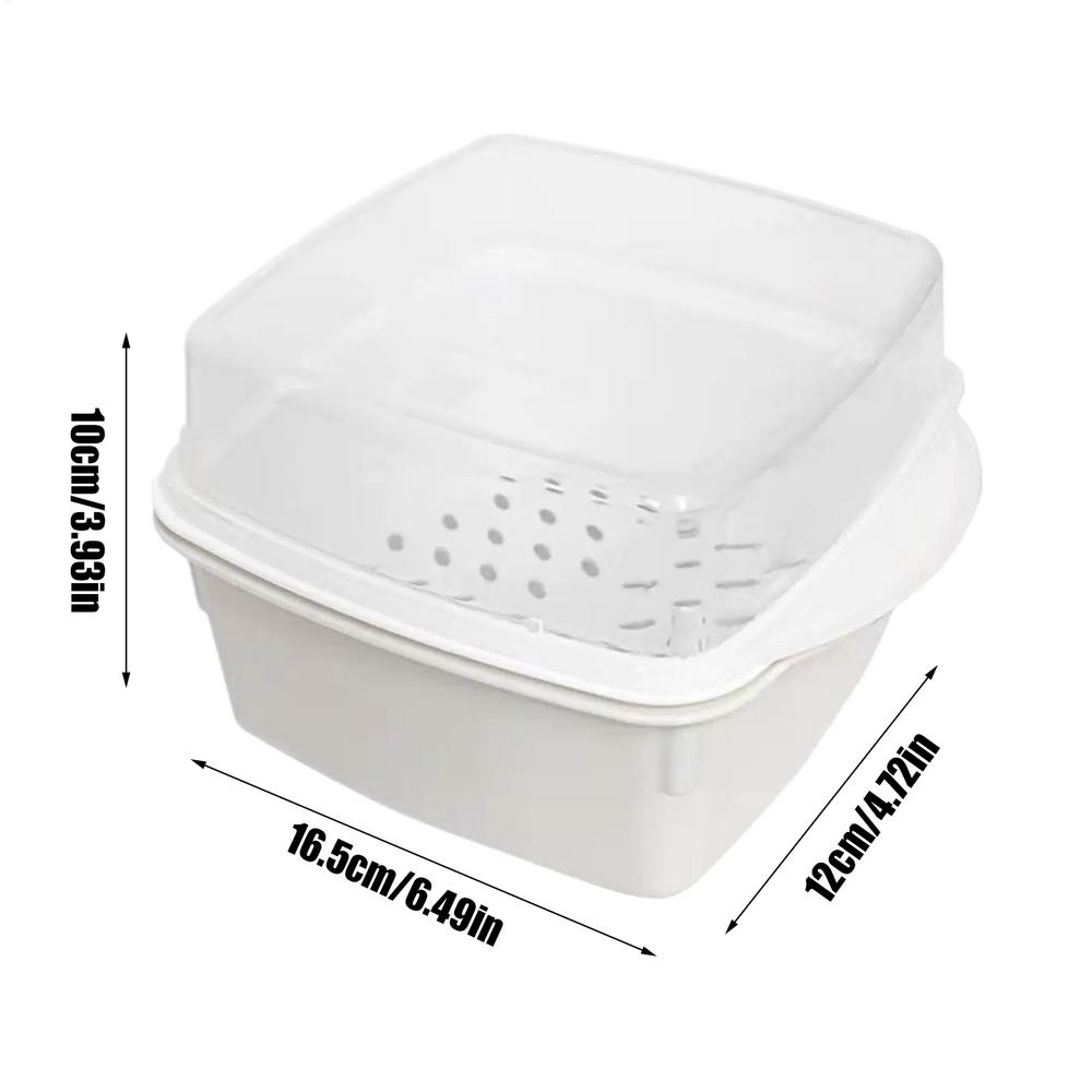 

Microwave Steamer Cooker Household Kitchen Versatile Food Container for Vegetables Fish Steamed Bun Dumpling Rice Meal Prep