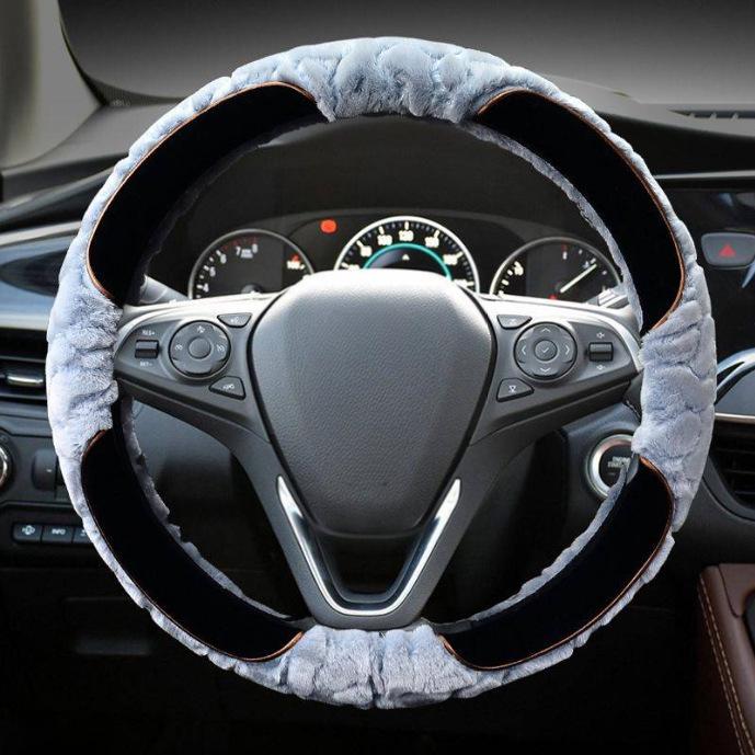 Winter Plüsch Lenkradbezug für Buick Envision, Angkewei, Excelle, Verano, LaCrosse, Regal, GL8 - 6-Speichen.