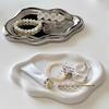 Cloud-Shaped Jewelry Tray Decorative Plate For Rings Earrings Bracelets & Necklaces Plastic Vanity Tray For Women Bedroom Decor