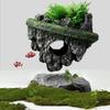 Fischtank Künstliche Steindekoration Miniaturaquarium Float Moss Rock Landschaftsbau Betta Cave Hideout Shelter Terrarium Ornament