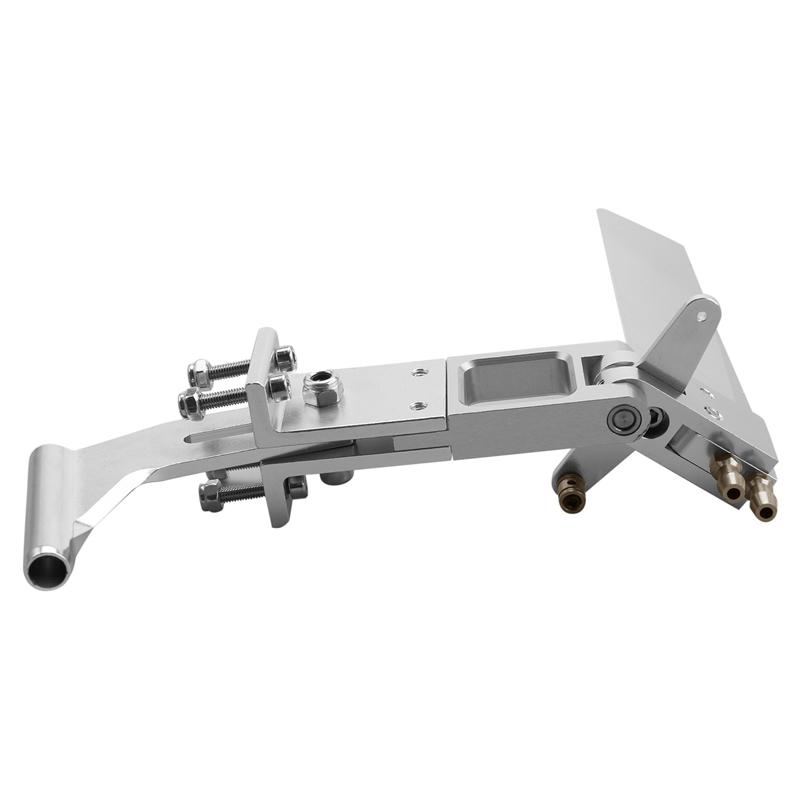 Aluminiumlegierung 110mm Wasserabsorbierendes Ruder Aluminium Saug-Ruder mit Heck 4MM Wellenhalterung für CAT RC Jet-Boots Teile