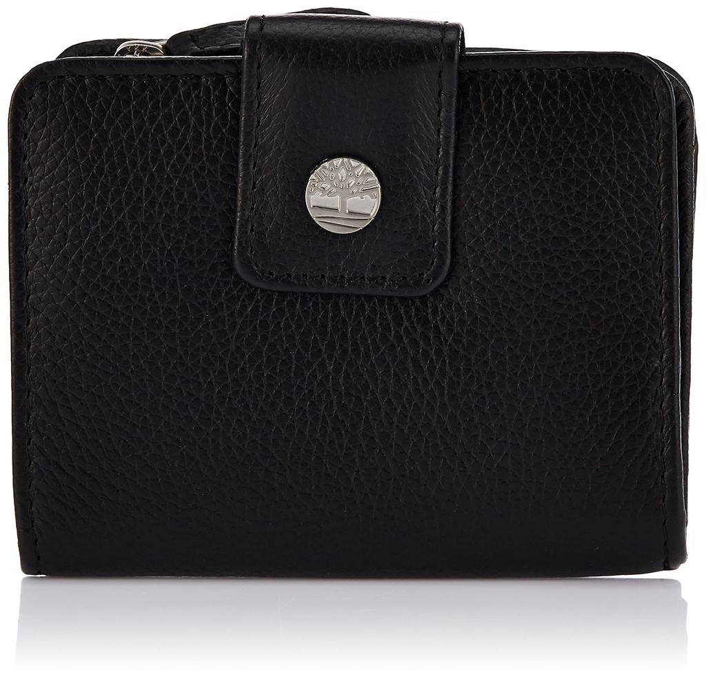 Timberland Leather RFID Small Indexer Bifold US One Black Women's Wallet, Size Size, Color