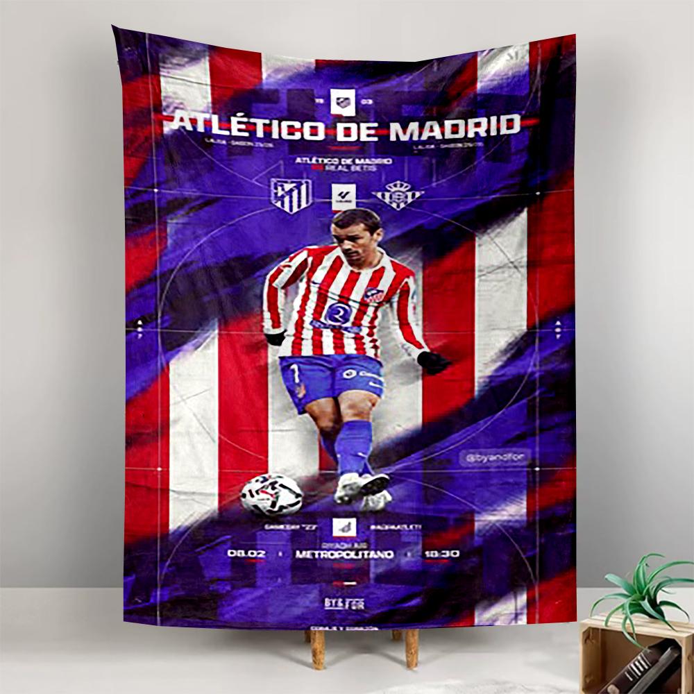 Tapestry Atletico Madrid Griezmann Matchday Wanda Metropolitano Poster Wall Hanging