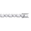 Unisex Hip Hop 6mm Zircon Tennis Bracelet: Round & Square Gradual Zircon Design