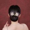 Elegante forcina retrò a forma di pavone con fiore e clip per chignon per donne