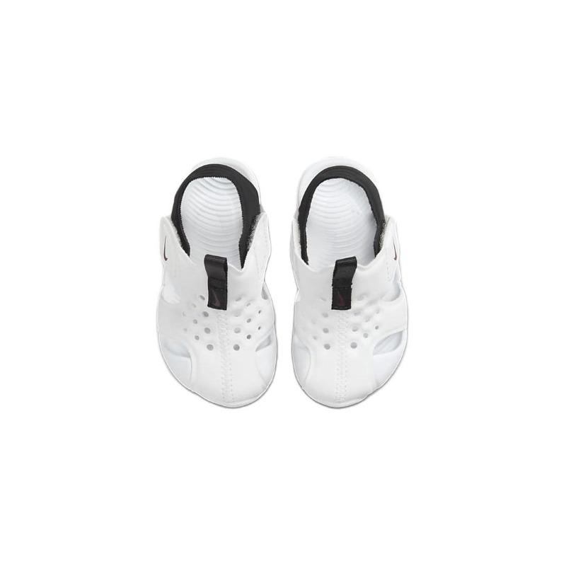 Nike Sunray Protect 2 Low Top Toddler Shoes White Black 943827-100