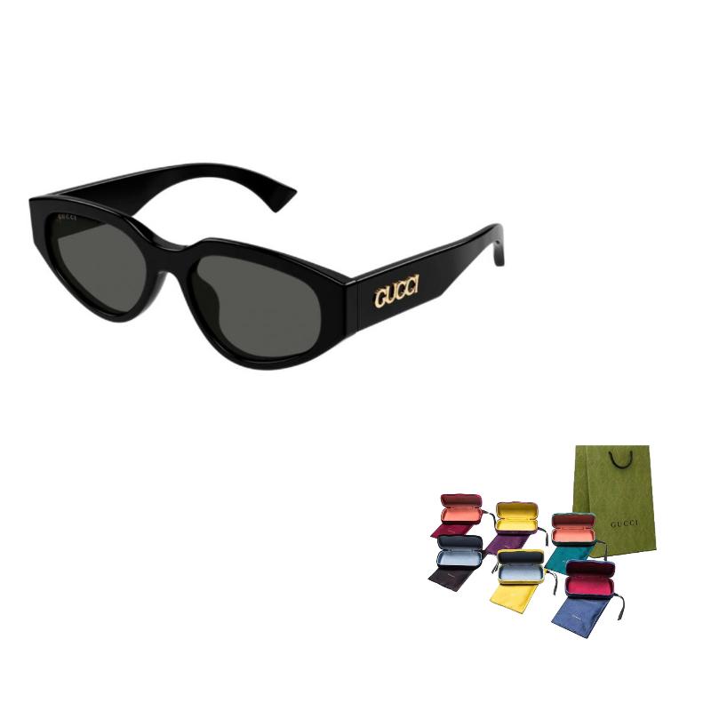 GUCCI Original Design Recycled Acetate Cat's Eye Sunglasses Unisex Couple Black