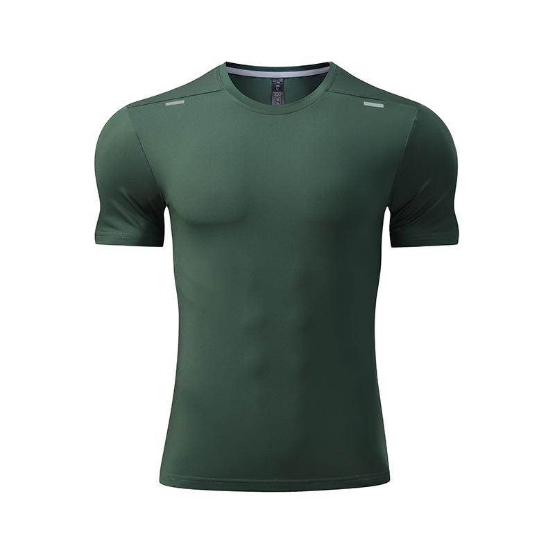 Lulu Men's Quick-Dry Sports T-Shirt - Elastic, Breathable, Large Size, Round Neck, Short Sleeve, Custom Logo.