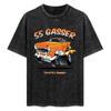 55 Gasser Cartoon Car Tshirt Casual Daily Wear Short Sleeve Top