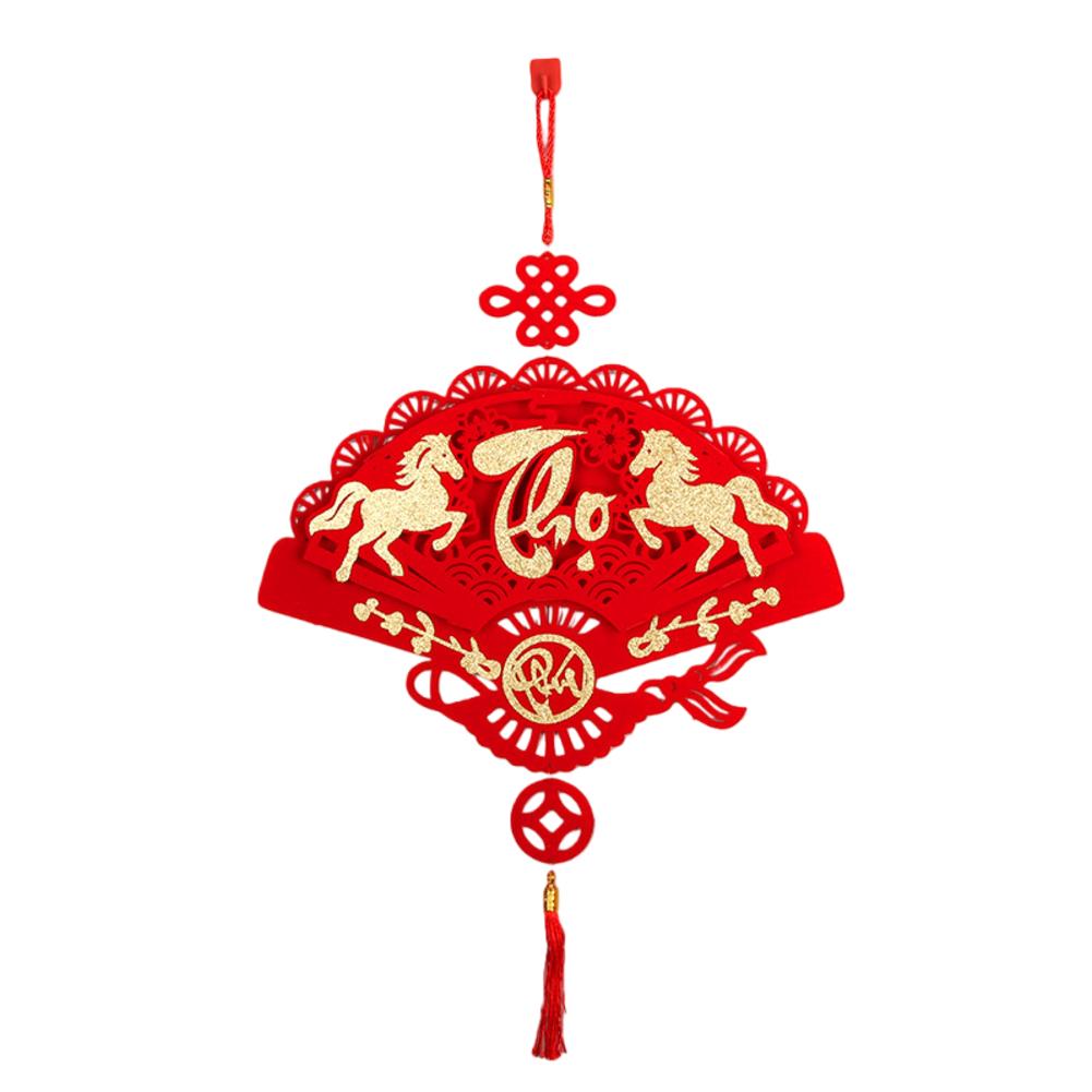 Tet Celebration Tet Hanging Pendant Lunar New Year Charm Traditional Symbols For Good Fortune Non-woven Fabric