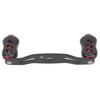 Fishing Reel Handle Carbon Fiber Double Handle Baitcasting Reel Rocker Arm 95mm Replacement for D S A Red
