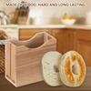 Bagel Slicer Long Lasting Wood Bagel Cutter Holder with Smooth Surface Multifunctional Bread Slicer for Home Kitchen Baking