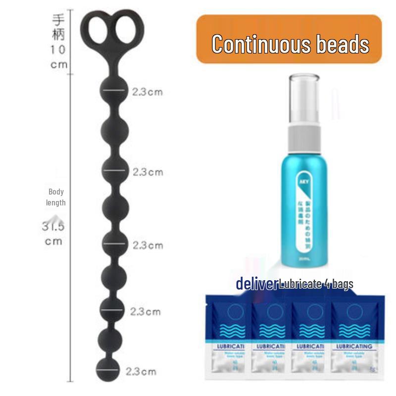 Versatile Extra-Long Anal Plugs: Large-Size Beaded Masturbators for Men and Women, Adult Toys