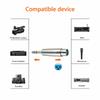 4-Pack 3-Pin XLR Female to 6.35mm Stereo Male Plug TRS Audio Cable Mic Adapter
